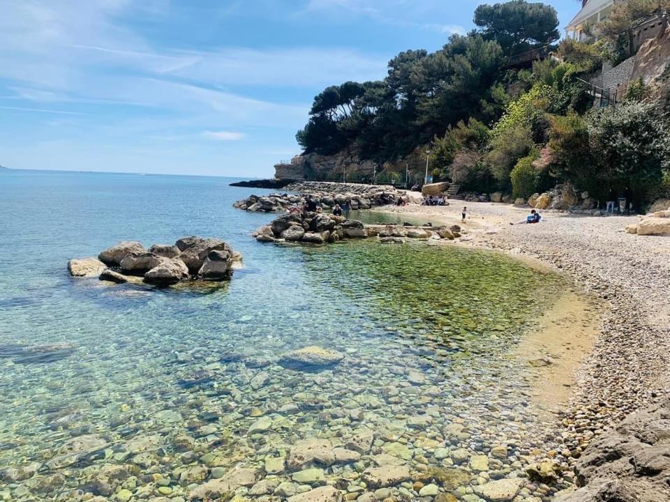 200M De La Plage ,3Mn Du Port A 50M Du Centre Ville Carry-le-Rouet Luaran gambar