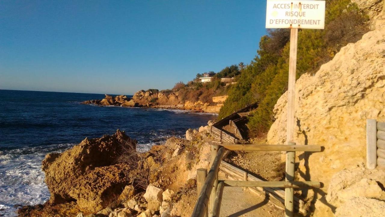 200M De La Plage ,3Mn Du Port A 50M Du Centre Ville Carry-le-Rouet Luaran gambar